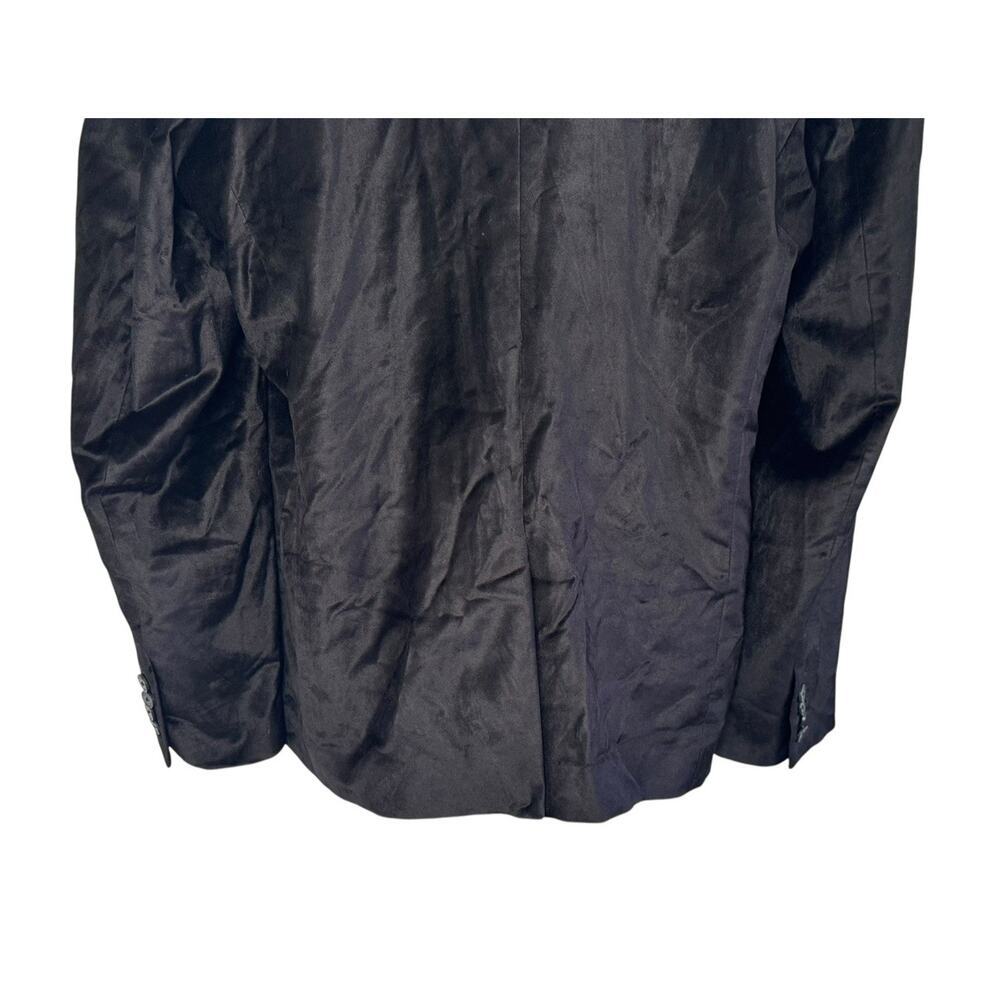 GUESS Fulham Black Velvet Knit Blazer Business Jacket Men’s Size XL - Picture 9 of 11